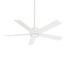 Load image into Gallery viewer, Stout LED Ceiling Fan in Flat White.
