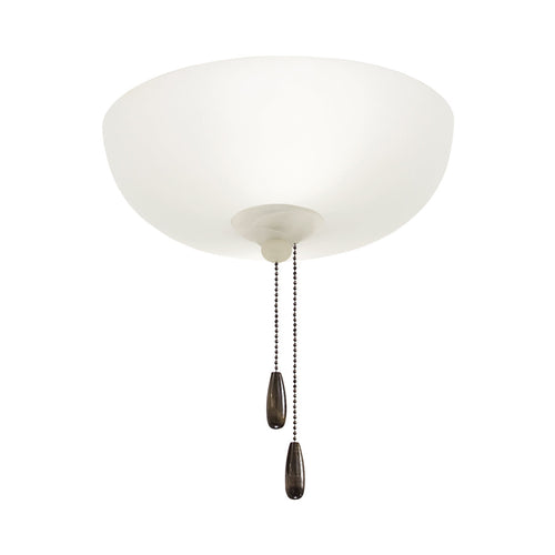 Three Light Etched Swirl Fan Light Kit.