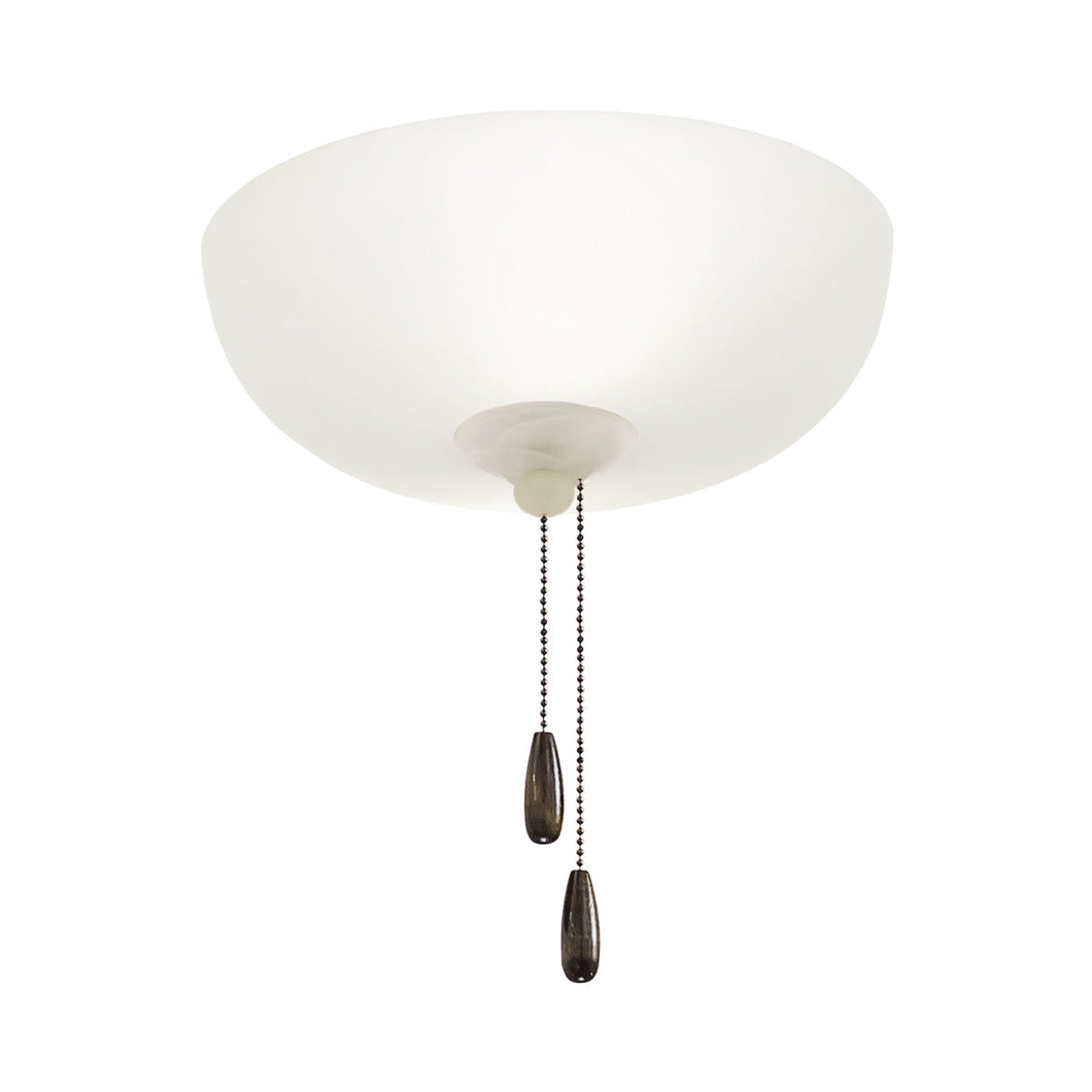 Three Light Etched Swirl Fan Light Kit.