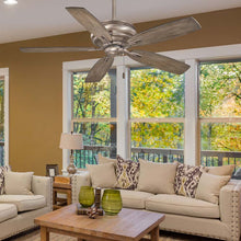 Load image into Gallery viewer, Timeless Ceiling Fan in living room.
