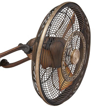 Load image into Gallery viewer, Traditional Gyro LED Ceiling Fan in Detail.
