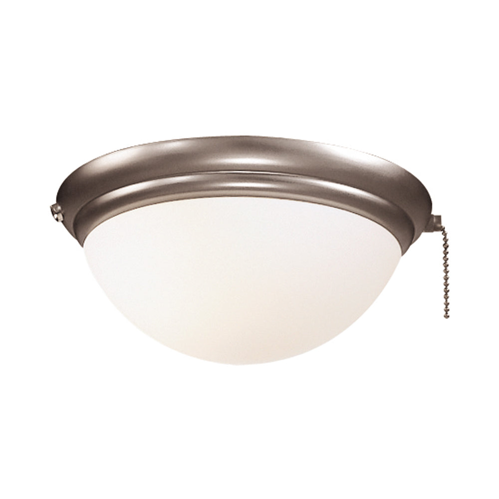 Universal K9373L Fan Light Kit in Brushed Steel.
