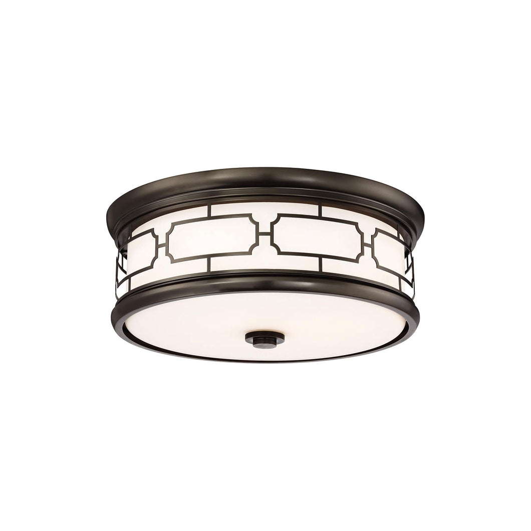 826-L LED Flush Mount Ceiling Light in Harvard Court Bronze (Small).