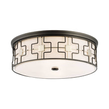 Load image into Gallery viewer, 846-L LED Flush Mount Ceiling Light in Dark Grey with Polished Nickel (Large).
