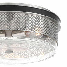 Load image into Gallery viewer, Cole&#39;s Crossing Flush Mount Ceiling Light in Detail.

