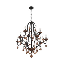 Load image into Gallery viewer, Colonial Charm Chandelier (9-Light).
