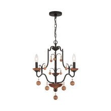 Load image into Gallery viewer, Colonial Charm Chandelier in Detail.
