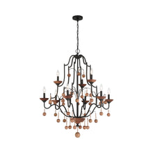 Load image into Gallery viewer, Colonial Charm Chandelier in Detail.
