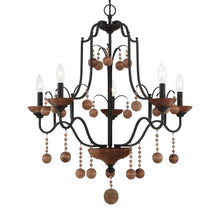 Load image into Gallery viewer, Colonial Charm Chandelier in Detail.
