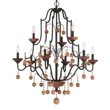 Load image into Gallery viewer, Colonial Charm Chandelier in Detail.
