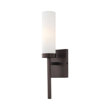 Load image into Gallery viewer, Compositions 1-Light Bath Wall Light in Copper Bronze Patina.
