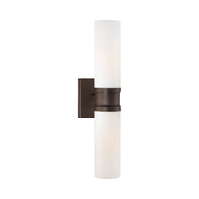 Load image into Gallery viewer, Compositions 2-Light Bath Wall Light in Copper Bronze Patina.

