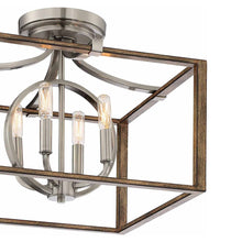 Load image into Gallery viewer, Country Estates Semi Flush Mount Ceiling Light in Detail.
