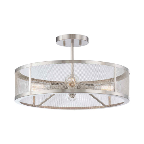 Downtown Edison Semi Flush Mount Ceiling Light.
