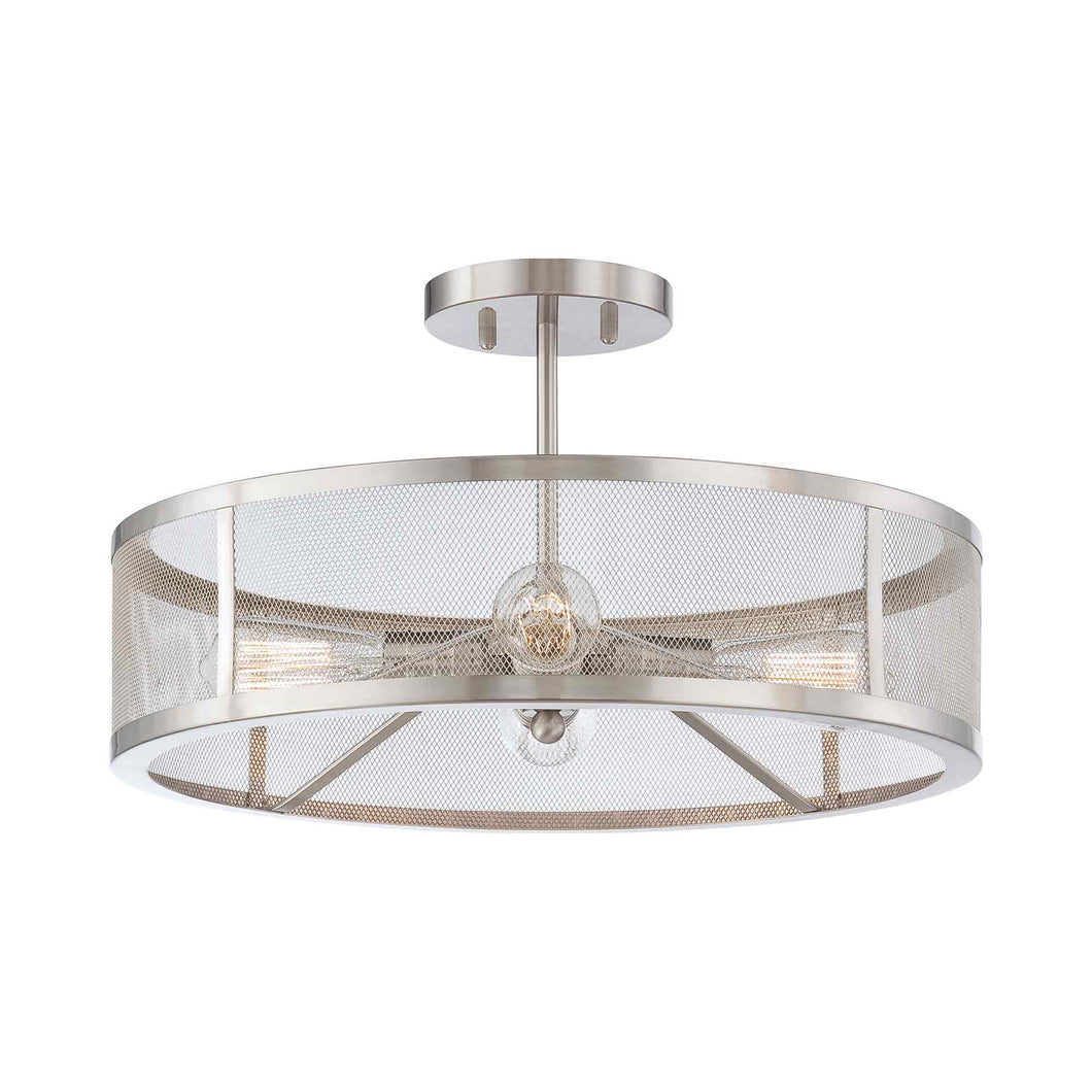 Downtown Edison Semi Flush Mount Ceiling Light.