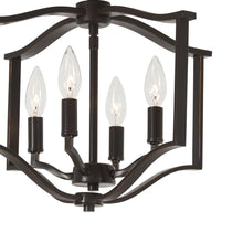 Load image into Gallery viewer, Elyton Semi Flush Mount Ceiling Light in Detail.
