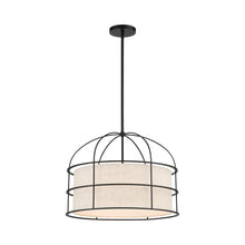 Load image into Gallery viewer, Gateway Park Convertible Pendant Light in Coal.
