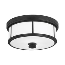 Load image into Gallery viewer, Harbour Point Flush Mount Ceiling Light in Coal.
