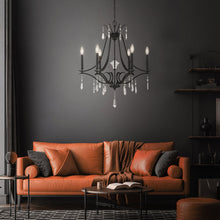 Load image into Gallery viewer, Laurel Estate Chandelier in living room.
