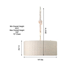 Load image into Gallery viewer, Lodelle Pendant Light - line drawing.
