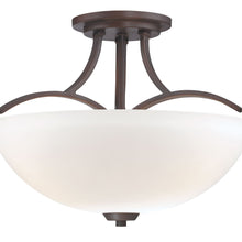 Load image into Gallery viewer, Overland Park Semi Flush Mount Ceiling Light in Detail. 

