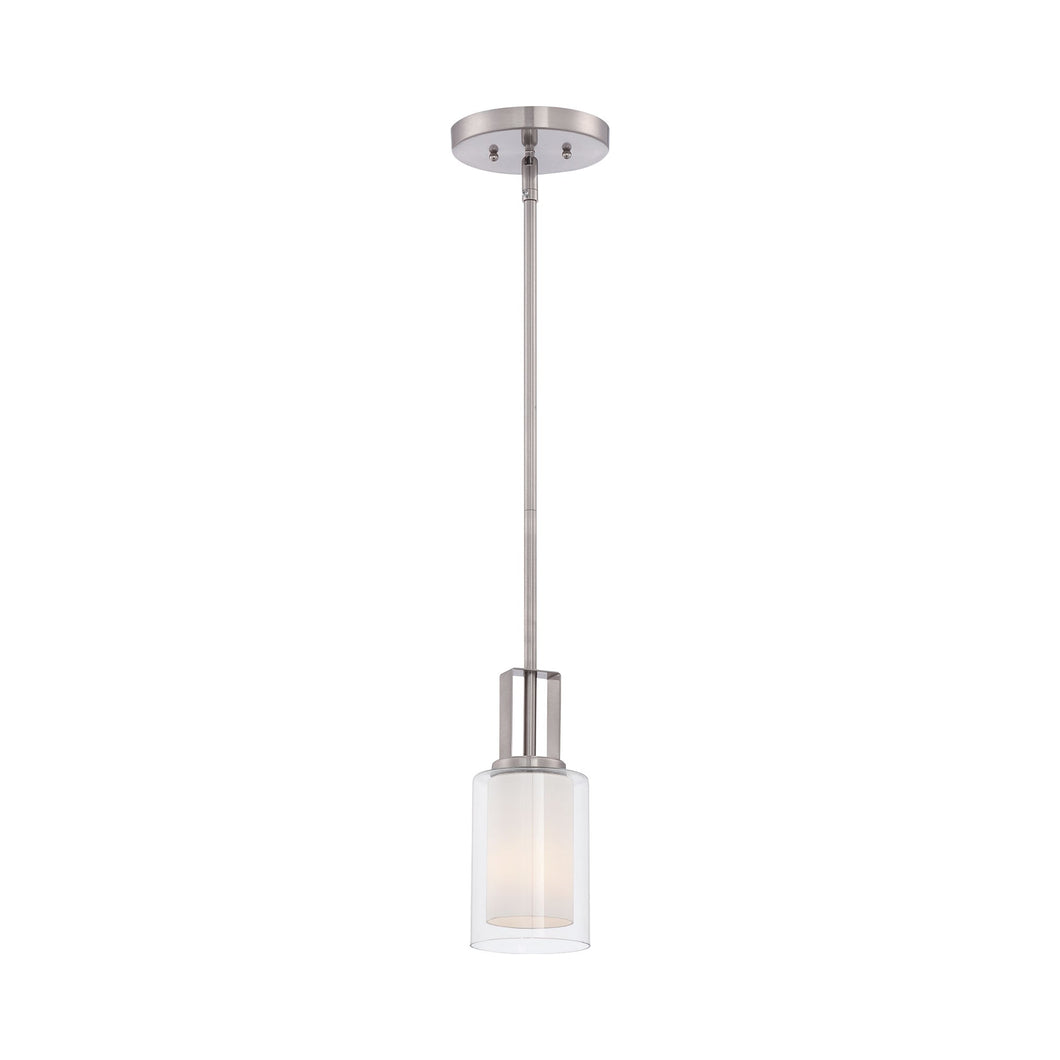 Parsons Studio Mini Pendant Light in Brushed Nickel.