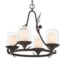 Load image into Gallery viewer, Ponderosa Ridge Outdoor Chandelier in Detail.
