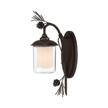 Load image into Gallery viewer, Ponderosa Ridge Outdoor Wall Light in Detail.
