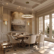 Load image into Gallery viewer, Sevryn LED Pendant Light in living room.
