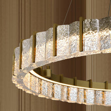 Load image into Gallery viewer, Sevryn LED Pendant Light in living room.
