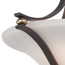 Load image into Gallery viewer, Shadowglen Semi Flush Mount Ceiling Light in Detail.
