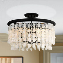 Load image into Gallery viewer, Shimmering Elegance Semi Flush Mount Ceiling Light in Detail.
