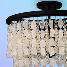Load image into Gallery viewer, Shimmering Elegance Semi Flush Mount Ceiling Light in Detail.
