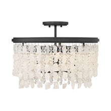 Load image into Gallery viewer, Shimmering Elegance Semi Flush Mount Ceiling Light in Detail.
