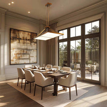 Load image into Gallery viewer, Stiles LED Linear Pendant Light in living room.
