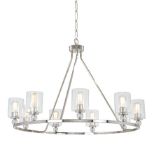 Load image into Gallery viewer, Studio 5 Chandelier in Polished Nickel (9-Light).
