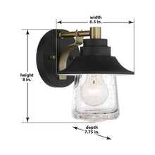 Load image into Gallery viewer, Westfield Manor Bath Wall Light - line drawing.
