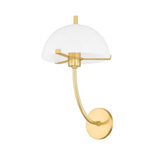 Load image into Gallery viewer, Atala Wall Light in Aged Brass.
