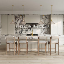 Load image into Gallery viewer, Corissa Flush Mount Ceiling Light in kitchen.
