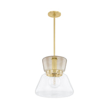 Load image into Gallery viewer, Elodie Pendant Light in Aged Brass (Large).
