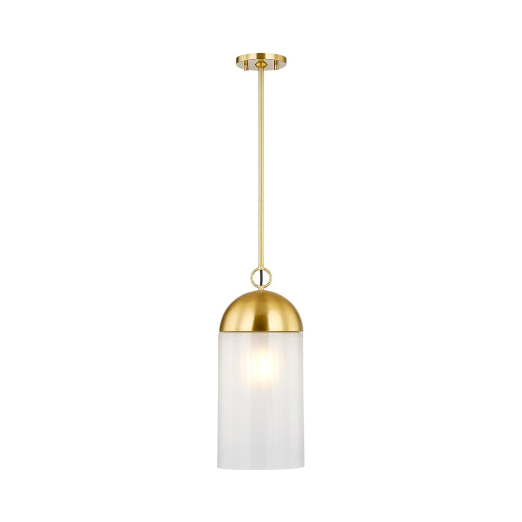 Emory Pendant Light in Aged Brass.