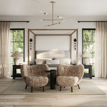 Load image into Gallery viewer, Harperrose Chandelier in bedroom.
