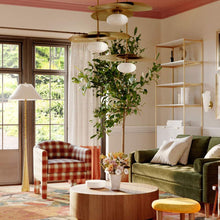 Load image into Gallery viewer, Indie Floor Lamp in living room.
