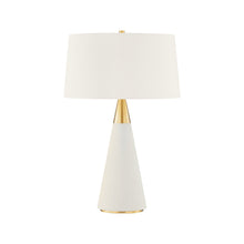 Load image into Gallery viewer, Jen Table Lamp in Cream.
