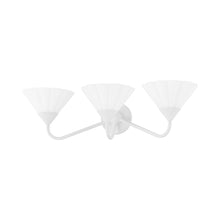 Load image into Gallery viewer, Kelsey Bath Vanity Light in Textured White.

