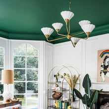 Load image into Gallery viewer, Kelsey Chandelier in living room.
