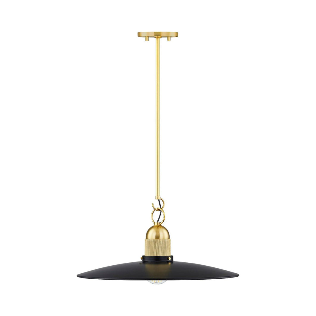 Leanna Pendant Light in Soft Black.