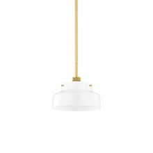 Load image into Gallery viewer, Luella Pendant Light in Aged Brass (Small).
