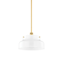 Load image into Gallery viewer, Luella Pendant Light in Aged Brass (Large).
