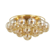Load image into Gallery viewer, Mimi Flush Mount Ceiling Light in Plated Champagne.
